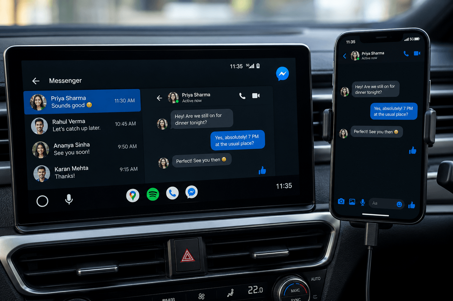 How to Add Facebook Messenger on Android Auto?